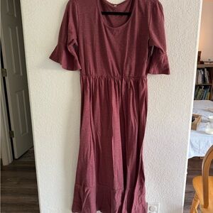 Cottagecore Purple Plum Dress